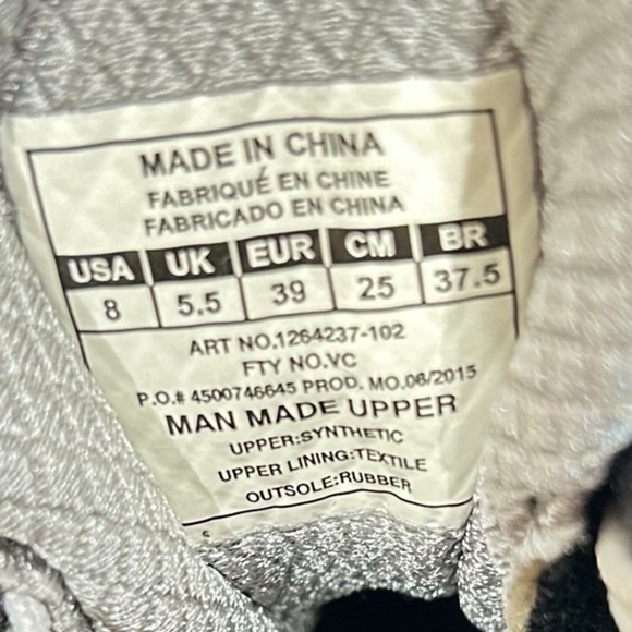 Under Armour lace up white/neon/silver athletic sneaker size 8 - Picture 9 of 10